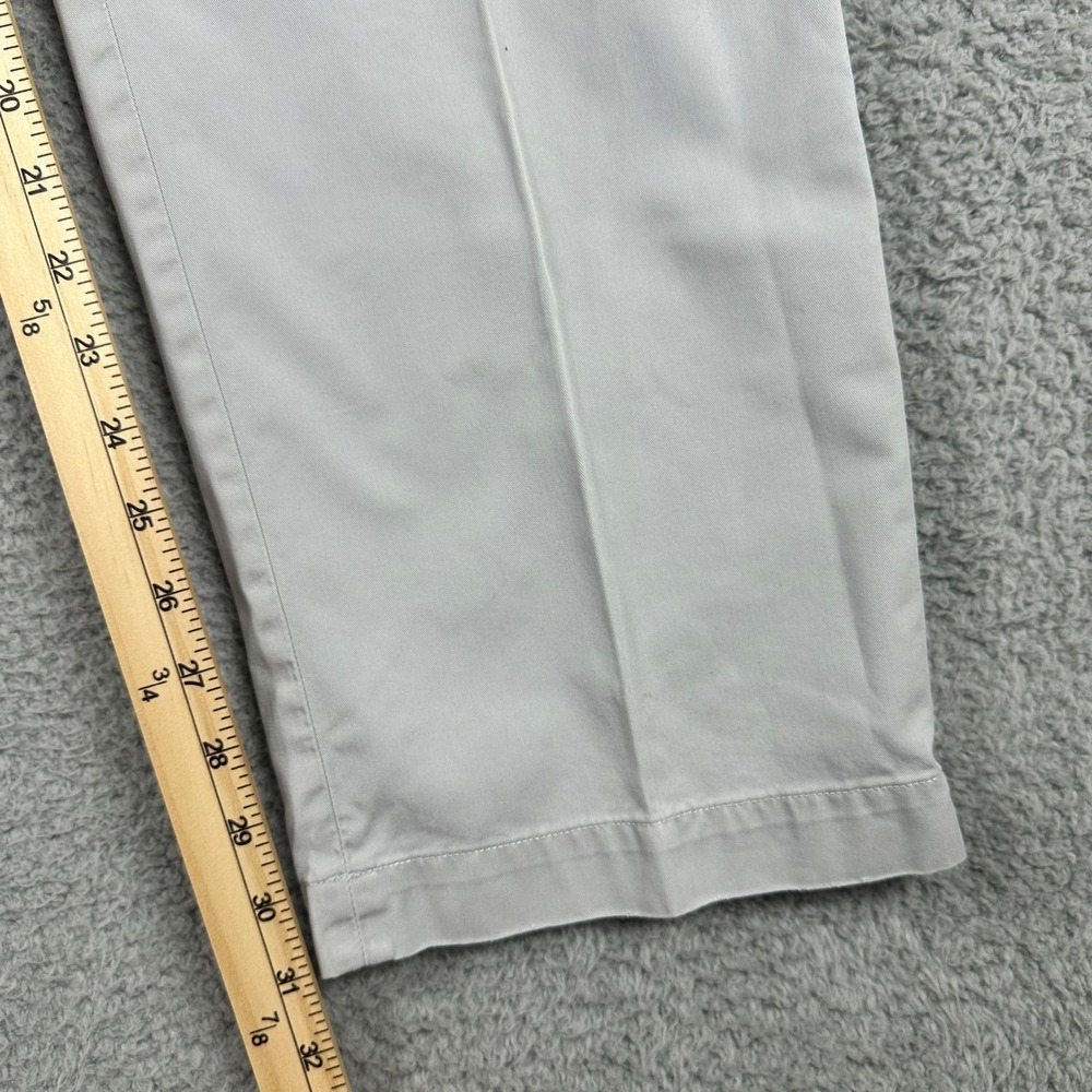 Banana Republic Straight Fit Chino Pants Mens 36x32 (Fits 34x31) Gray Cotton - Picture 7 of 10